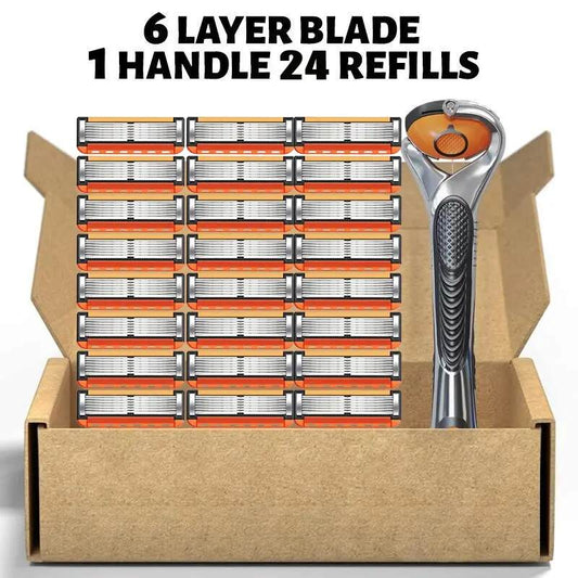 24-Piece Men's RazorBlade Set with FreeHandle