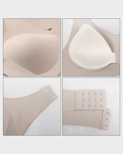 Front Closure Cross-Back Wireless Support Bra