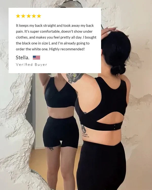 Front Closure Cross-Back Wireless Support Bra