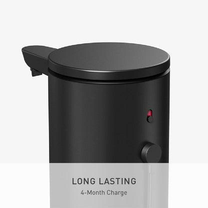Liquid Sensor Pump, 9 oz Automatic Soap Dispenser for Kitchen and Bathroom, Touchless Motion Sensor, Variable Dispense, Rechargeable, No-Drip Spout, High-Grade Brushed Stainless Steel