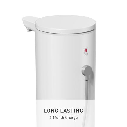 Liquid Sensor Pump, 9 oz Automatic Soap Dispenser for Kitchen and Bathroom, Touchless Motion Sensor, Variable Dispense, Rechargeable, No-Drip Spout, High-Grade Brushed Stainless Steel